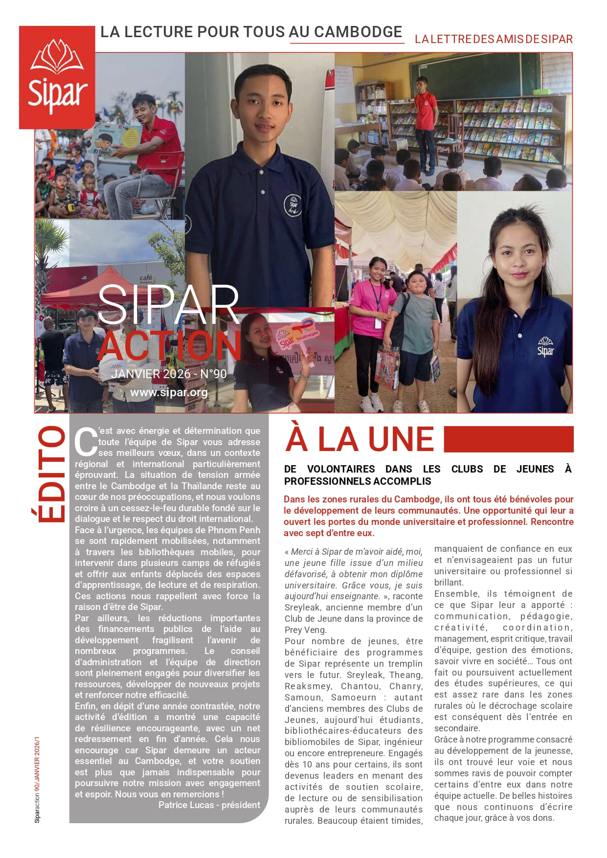 Une journal Sipar Action